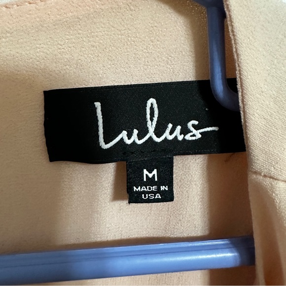 Lulus Shift and Shout Blush Pink Mini Dress Size Medium short sleeves - Picture 9 of 12